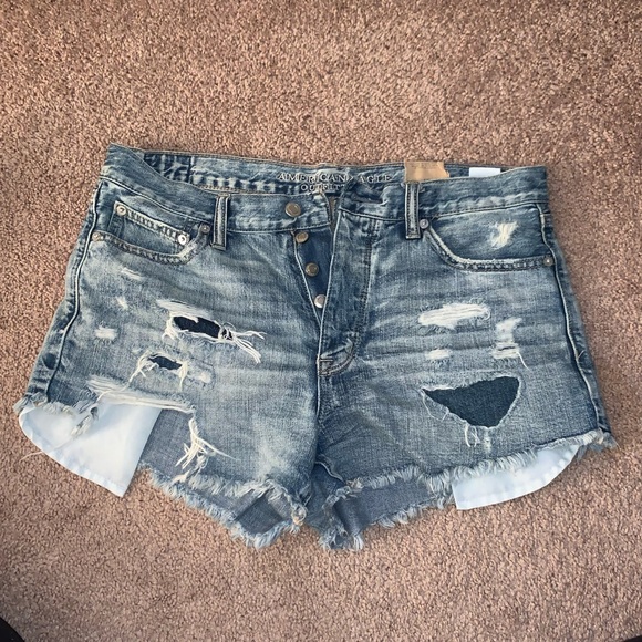 blue jean shorts - Picture 1 of 2